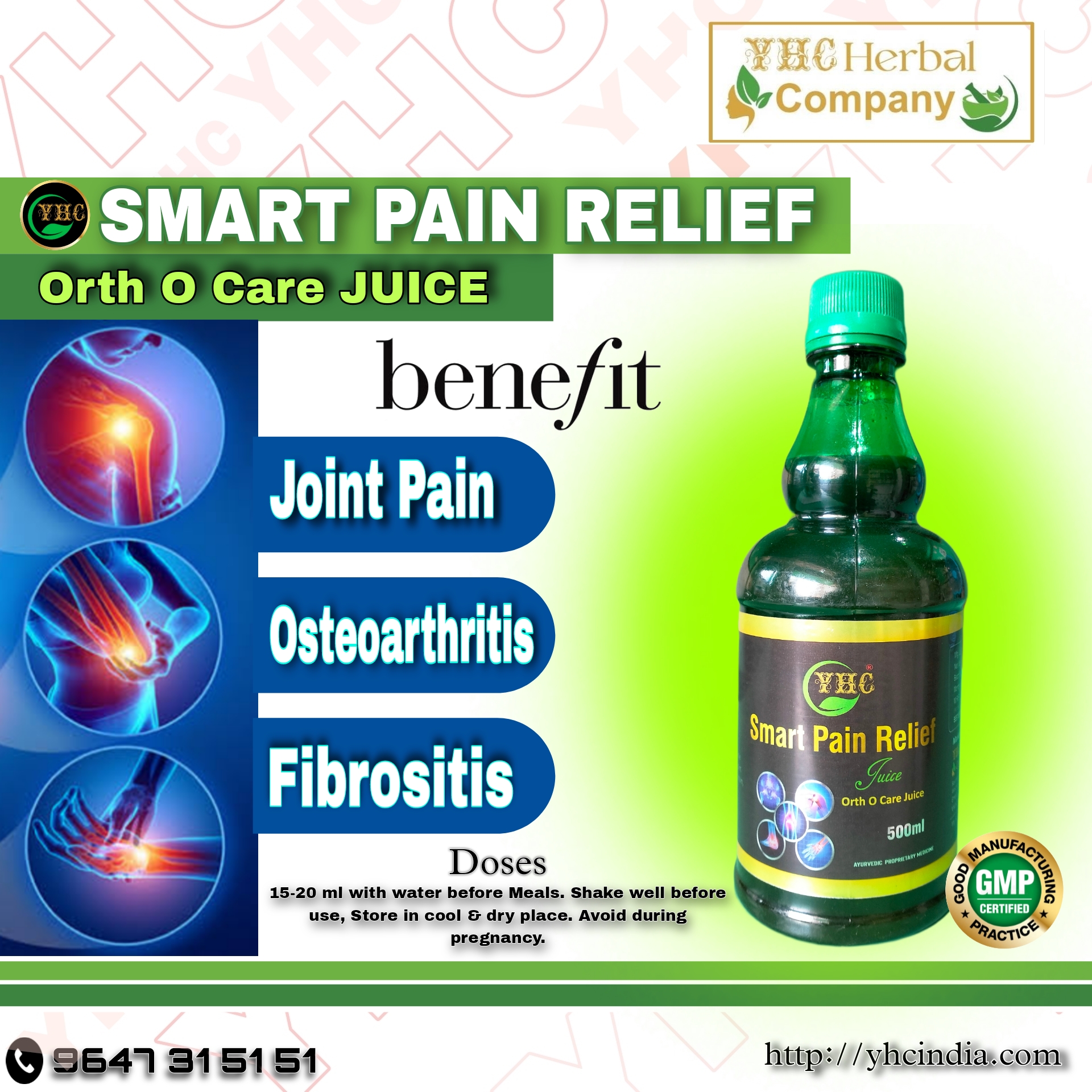 YHC Smart Pain Relief Juice-500ml